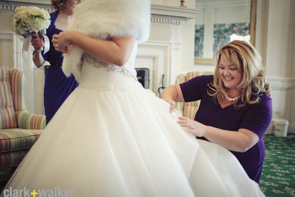 Planner Christine Wheat Bustling a Dress